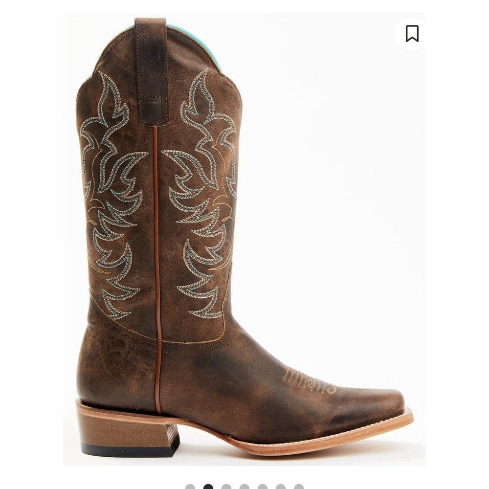 Shyanne Cassidy Combo Western Boot Brown Womens Size 7M - Picture 10 of 10